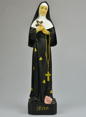 Statue de Sainte Rita de Cascia - 37 cm (pic 1)
