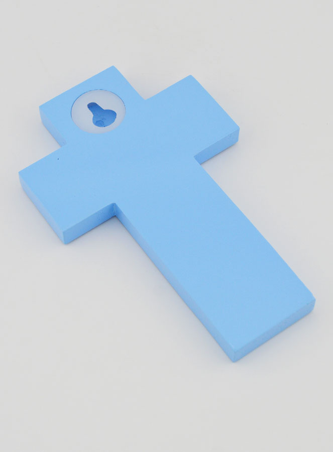 Croix de Confirmation Esprit Saint - Bleu (pic 4)