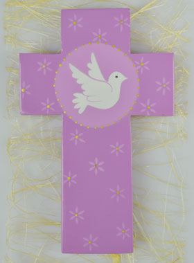 Croix de Confirmation Esprit Saint - Mauve (pic 1)