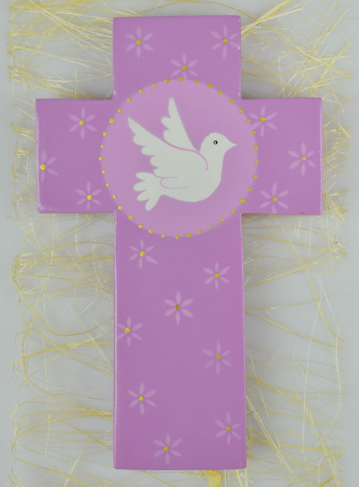 Croix de Confirmation Esprit Saint - Mauve (pic 2)