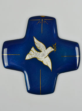 Croix Esprit Saint en Emaux du Liban - Cadeau de Confirmation (pic 1)
