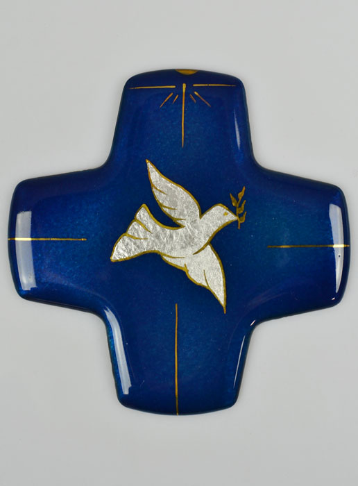 Croix Esprit Saint en Emaux du Liban - Cadeau de Confirmation (pic 2)