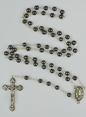Chapelet de Confirmation - Perles Noires (pic 1)