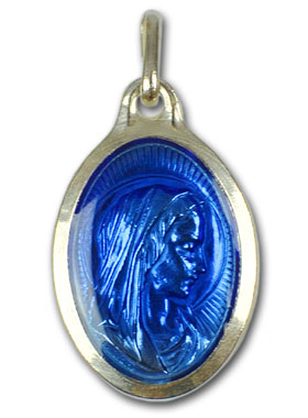 Médaille Sainte Vierge Marie & Eau de Lourdes - 25 mm (pic 1)