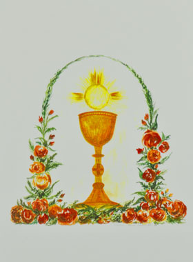 Image de Communion - Jésus-Christ Eucharistie (pic 1)
