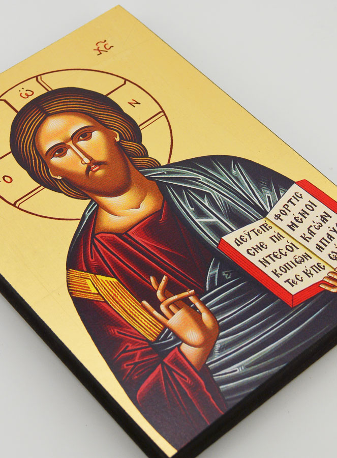 Icône Byzantine du Christ Pantocrator - 20 cm (pic 3)