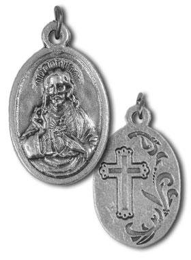 Médaille Sacré Coeur de Jésus - 22mm (pic 1)