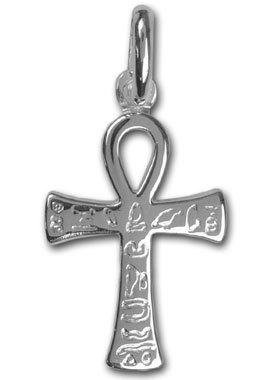 Pendentif Croix de Vie Egypte en Argent de Lourdes (pic 1)