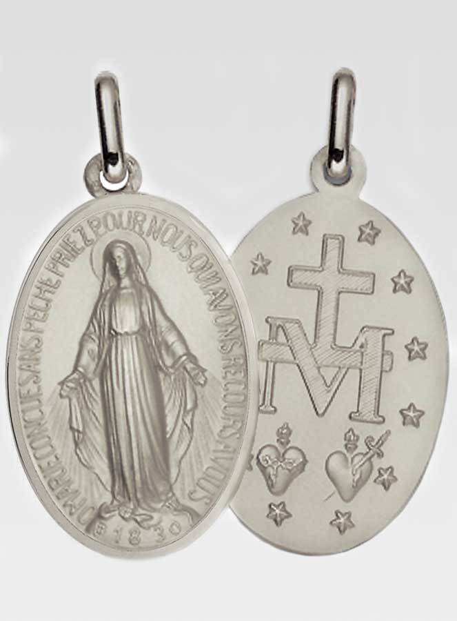 Médaille Miraculeuse Rue du Bac - Argent 925/1000 (pic 1)