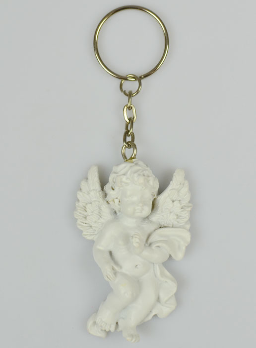 KIT Porte-clés Prière à l'Ange Gardien et Carte de protection avec prière  et médaille de l'Ange Gardien