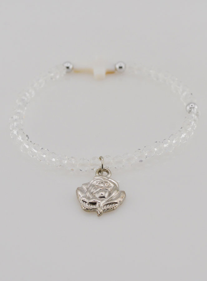 Bracelet Religieux en Cristal et Croix en Nacre (pic 2)