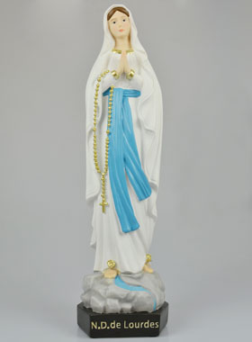 Statue Notre Dame de Lourdes Peinte Main - 50 cm (pic 1)