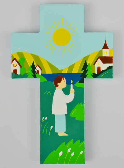 Croix Enfant en Bois - Ma Première Communion (pic 2)