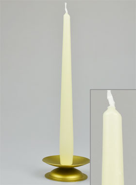 Bougie Flambeau Ivoire - 25cm (pic 1)