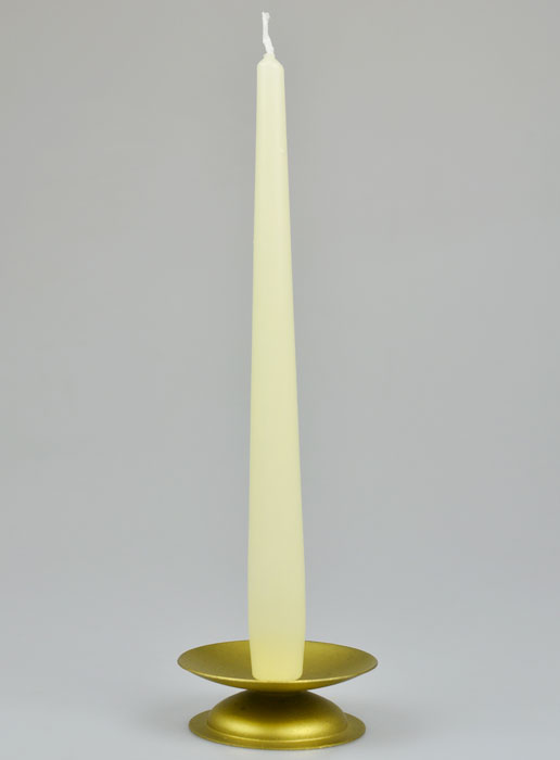 Bougie de Table Chandelier Ivoire - 25cm (pic 2)