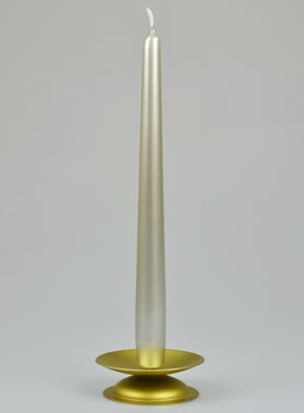 Bougie de Table Chandelier Argent Silver - 25cm (pic 1)