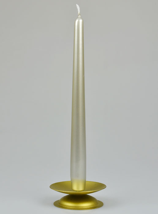 Bougie de Table Chandelier Argent Silver - 25cm (pic 2)