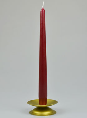 Bougie de Table Chandelier Rouge Foncé - 25cm (pic 1)
