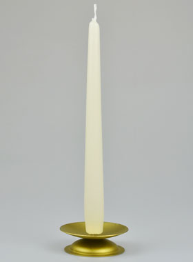 Bougie de Table Chandelier Blanc Cassé - 25cm (pic 1)