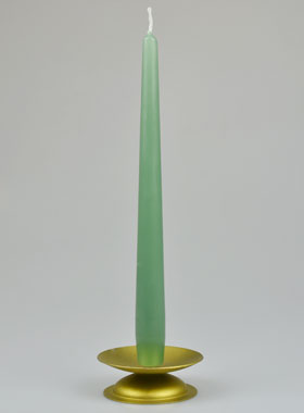 Bougie de Table Chandelier Vert Jade - 25cm (pic 1)