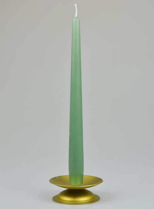 Bougie de Table Chandelier Vert Jade - 25cm (pic 2)