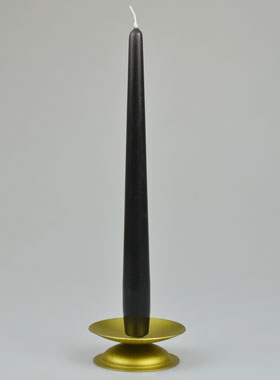 Bougie de Table Chandelier Noir - 25cm (pic 1)