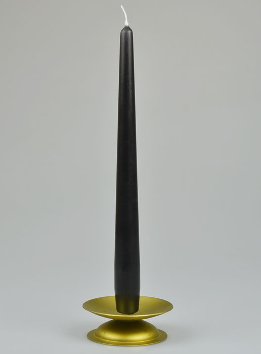 Bougie de Table Chandelier Noir - 25cm (pic 2)