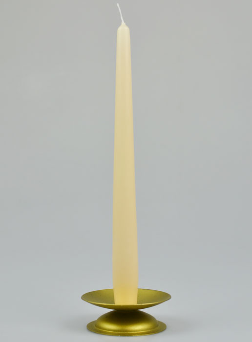 Bougie Flambeau Blanc Crème - 25cm (pic 2)