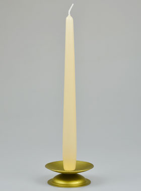 Bougie de Table Chandelier Blanc Crème - 25cm (pic 1)
