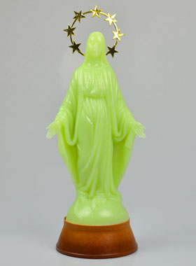 Statue Vierge Marie Fluo Lumineuse - 30 cm (pic 1)