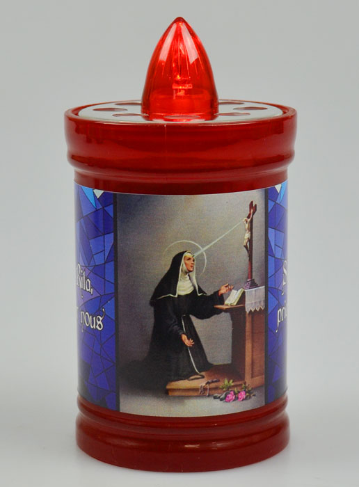 Bougie de Cimetière à Led Ste Rita - 60 jours (pic 2)