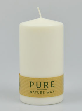 Bougie Blanche Bio 100% Naturelle - 13 X 7 cm (pic 1)