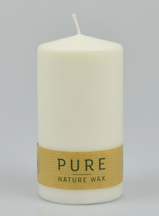 Bougie Blanche Bio 100% Naturelle - 13 X 7 cm (pic 2)
