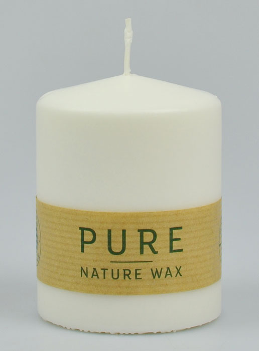 Bougie Blanche Bio 100% Naturelle - 9 X 7 cm (pic 2)