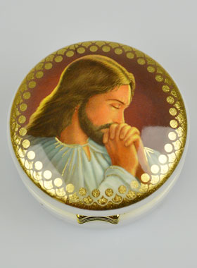Custode Image Jésus-Christ en Prière - 5 cm (pic 1)