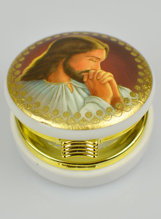 Custode Image Jésus-Christ en Prière - 5 cm (pic 3)