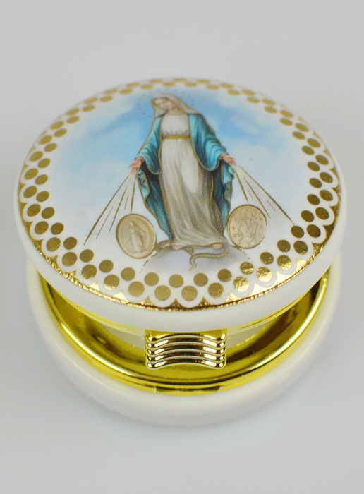 Custode Image Médaille Vierge Miraculeuse - 5 cm (pic 3)
