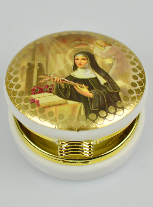 Custode Image Sainte Rita de Cascia - 5 cm (pic 3)