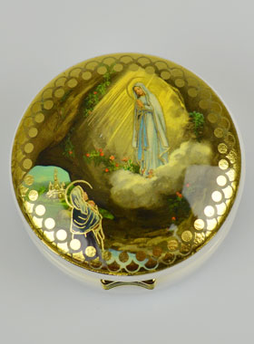 Custode Image Notre Dame de Lourdes - 5 cm (pic 1)