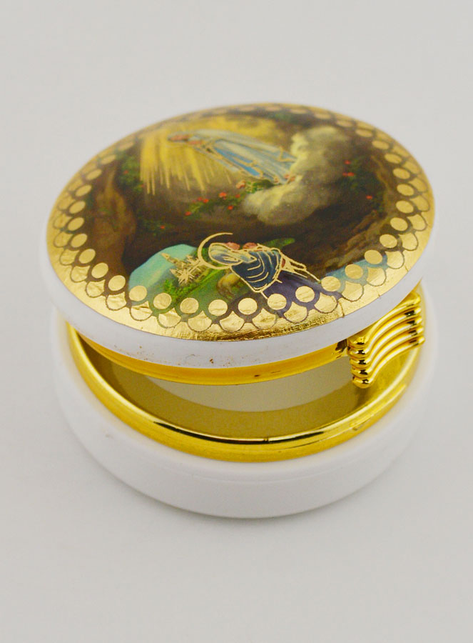 Custode Image Notre Dame de Lourdes - 5 cm (pic 4)