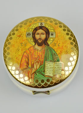 Custode Image du Christ Pantocrator - 5 cm (pic 1)