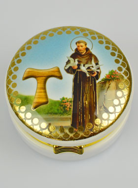 Custode Image Saint François d'Assise - 5 cm (pic 1)