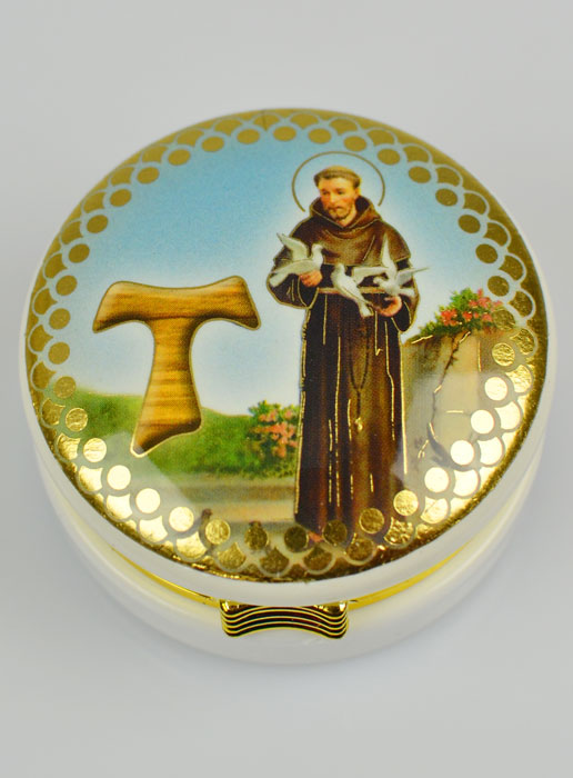 Custode Image Saint François d'Assise - 5 cm (pic 2)