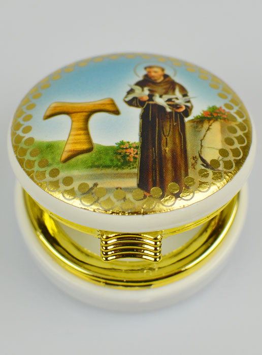Custode Image Saint François d'Assise - 5 cm (pic 3)