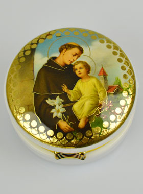 Custode Image Saint Antoine de Padoue - 5 cm (pic 1)