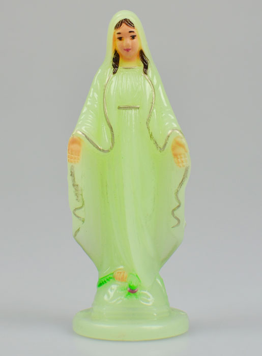 Statue Sainte Vierge Miraculeuse Fluo - 10 cm (pic 2)