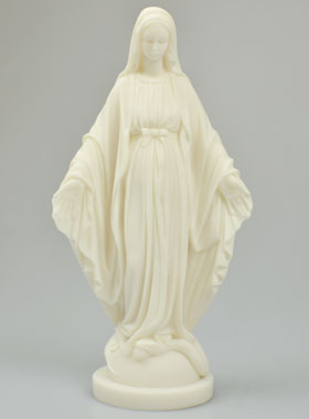Statue de la Vierge Miraculeuse en Albâtre - 23 cm (pic 1)