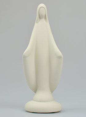 Statue Vierge Miraculeuse - Porcelaine - 16 cm (pic 1)