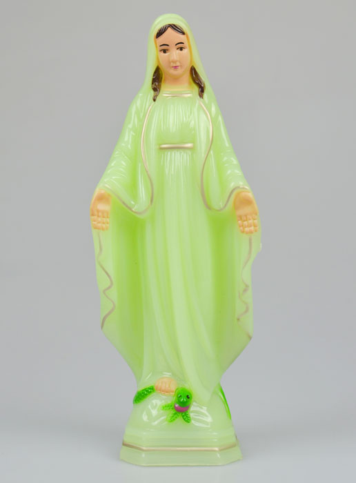 Statue Vierge Miraculeuse - Fluo 25cm (pic 2)
