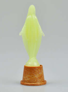 Statue Vierge Miraculeuse - Fluo Lumineuse la Nuit - 6 cm (pic 1)